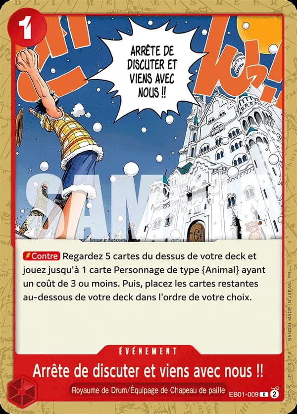 Arrête de discuter et viens avec nous !!